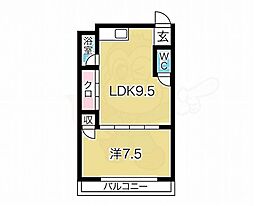 コーポ寿 1LDKの間取図画像