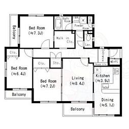 プラネソシエ瑞穂 3階