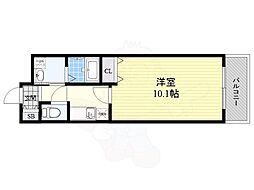 本州ビル2 1Kの間取図画像