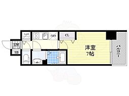 プレサンス上前津グレース 1Kの間取図画像