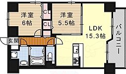 カーサジマーレ 2LDKの間取図画像