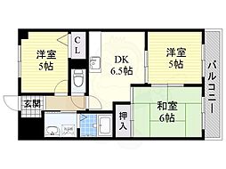 エクセルハイツ尾頭橋 3DKの間取図画像