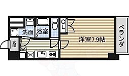 アマーレ葵 1Kの間取図画像