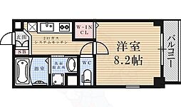 ノイグランツD 1Kの間取図画像