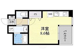 CITYSPIRENagoya-Osu ワンルームの間取図画像