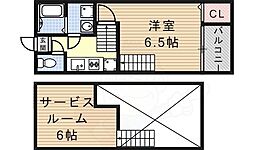 ネオコーポ内田橋 1SKの間取図画像