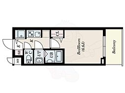 S-RESIDENCE上前津駅前 1Kの間取図画像