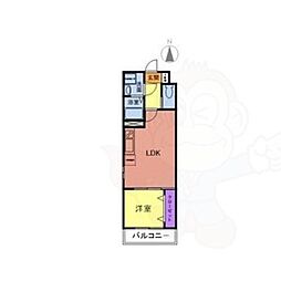 GRACEHILLs2 1LDKの間取図画像