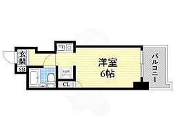 レスパス千種 ワンルームの間取図画像