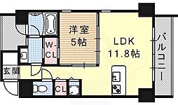IZResidence 1LDKの間取図画像