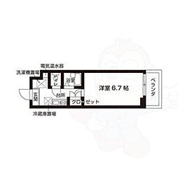 アル・ソーレ上前津 1Kの間取図画像
