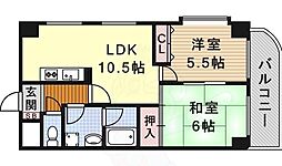 アーデン福江 2LDKの間取図画像