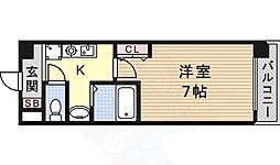 パークフラッツ金山 1Kの間取図画像