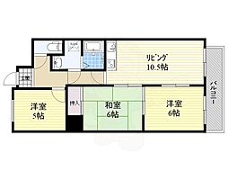 橘屋ビルアムデ 3LDKの間取図画像