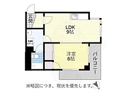 中京第3ビル 1LDKの間取図画像