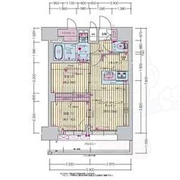プレサンス上前津ディアシス 2LDKの間取図画像