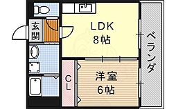 スプラウト 1LDKの間取図画像