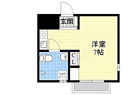 リンデンバウムJ6B 1Kの間取図画像
