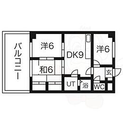 ジュネコキアージュ桜山 3LDKの間取図画像