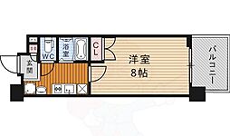 パルティール上前津 1Kの間取図画像