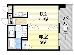 こうしょう庵 1DKの間取図画像