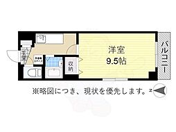 ドエル沢上 1Kの間取図画像