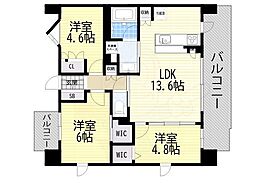 ブライム名古屋 3LDKの間取図画像