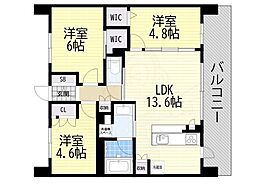 ブライム名古屋 3LDKの間取図画像