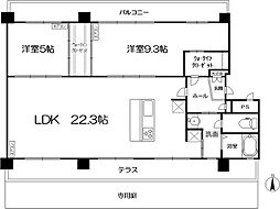 メゾンアーデン 2LDKの間取図画像