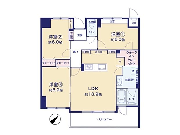 マイキャッスル青梅　5階部分(3LDK) 5階のその他画像