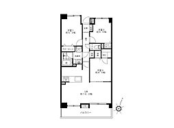 カザベーラ西武立川 3LDKの間取り
