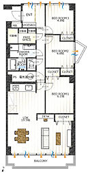 間取図画像 3LDK