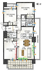 間取図画像 3LDK