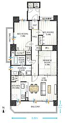 ロイヤルマンション長良川西 3LDKの間取図画像