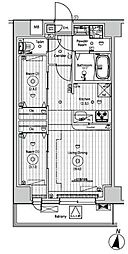 メイクスアート五反野 9階2LDKの間取り