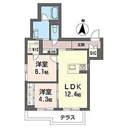 間取図画像 2LDK