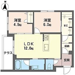 間取図画像 2LDK