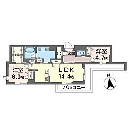 間取図画像 2LDK