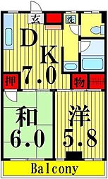 間取図画像 2DK