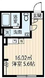 仮）竹ノ塚新築 201 2階ワンルームの間取り