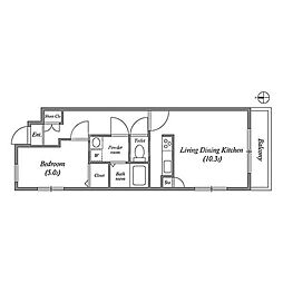 間取図画像 1LDK
