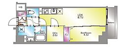 足立区西新井栄町3丁目マンション 1SLDKの間取図画像