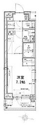 DIPS竹ノ塚駅前 1Kの間取図画像