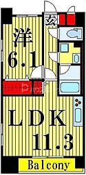 FUTUREHOKIMA 1LDKの間取図画像