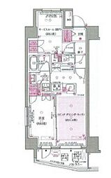 エクセレントシティ竹ノ塚駅前 1LDKの間取図画像