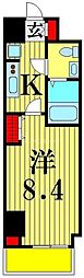 T-CASTLE西新井 1Kの間取図画像