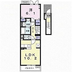 ファインアベニュー 1LDKの間取図画像