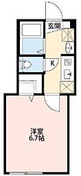 GRAN西新井 1Kの間取図画像