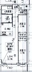 GENOVIA梅島 2LDKの間取図画像