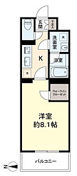 フィシオ久我山 1Kの間取図画像